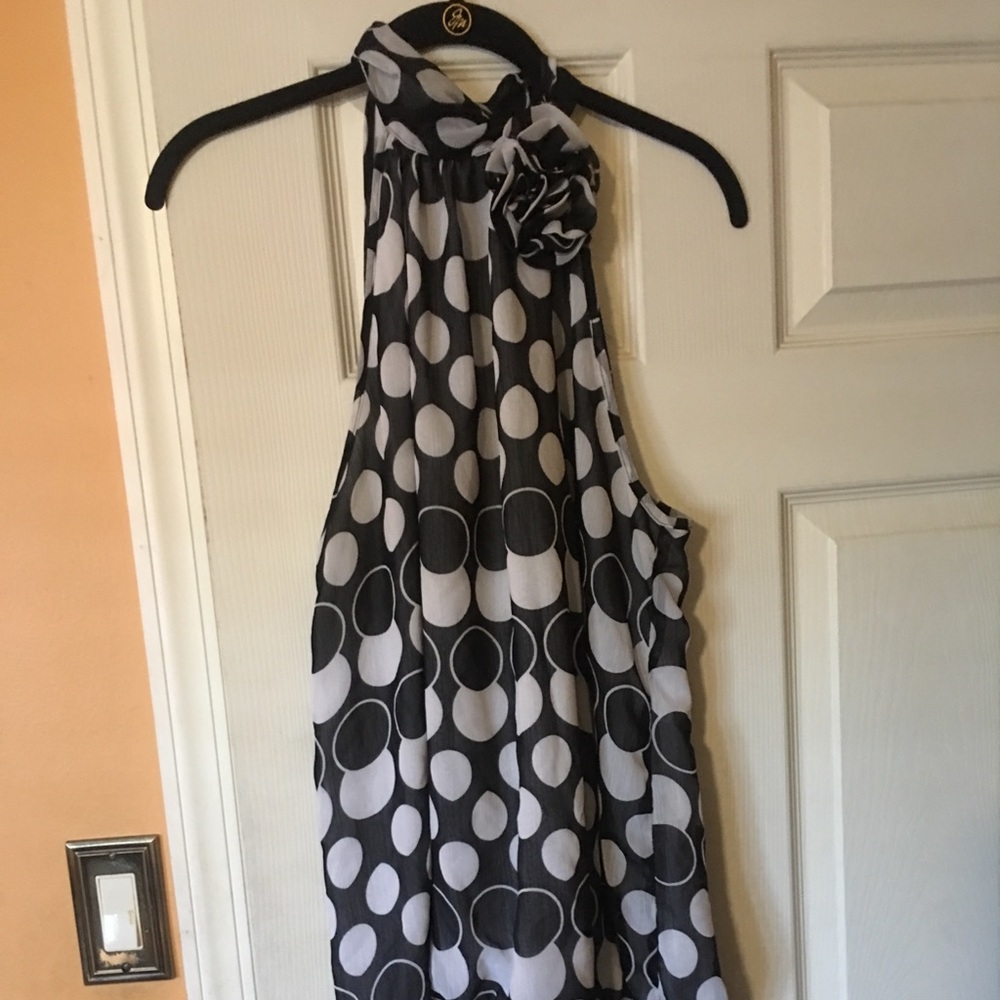 Ashley Stewart polka dot top